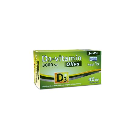 JutaVit D3-vitamin 3000NE (75µg) Olíva lágykapszula 40db