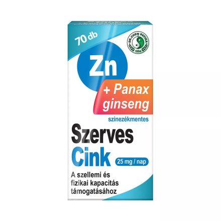 Dr. Chen SZERVES CINK +GINSENG KAPSZULA - 70DB