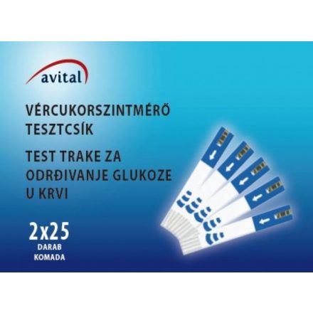 Avital tesztcsík (2x25)