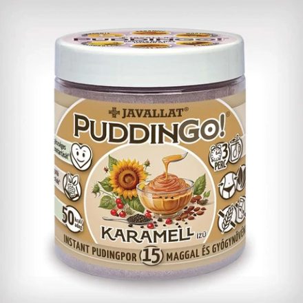 JAVALLAT PuddinGo! Karamell ízű instant pudingpor - 300gr