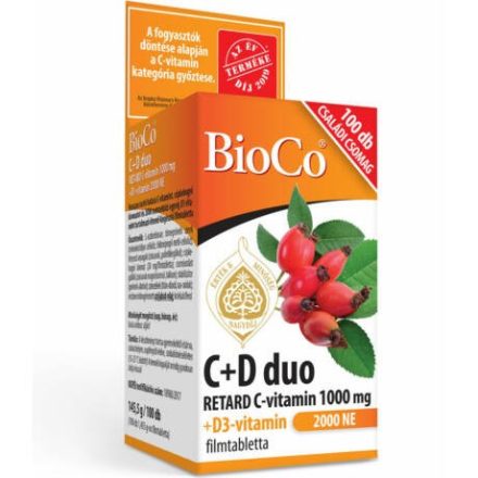 BioCo C + D duo 100 db családi csomag