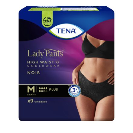 TENA Lady Pants Plus Noir (Fekete színű) M - 9 db