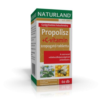 NATURLAND Propolisz+C-vitamin szopogató tabletta 60x