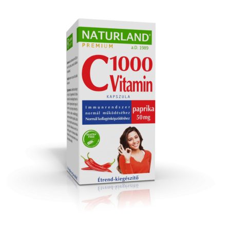 NATURLAND 1000 mg C-vitamin kapszula paprikával 40x