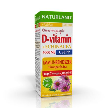 NATURLAND D-vitamin 4000 NE + Echinacea csepp 30 ml