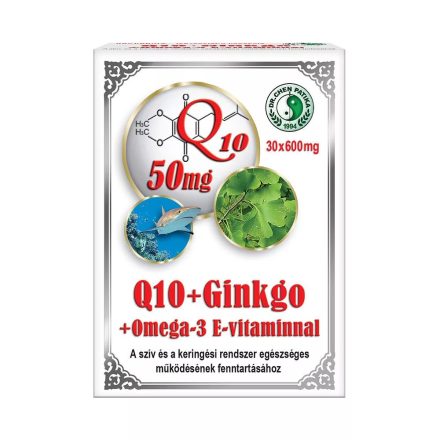 Dr. Chen Q10 GINKGO OMEGA-3 KAPSZULA - 30DB