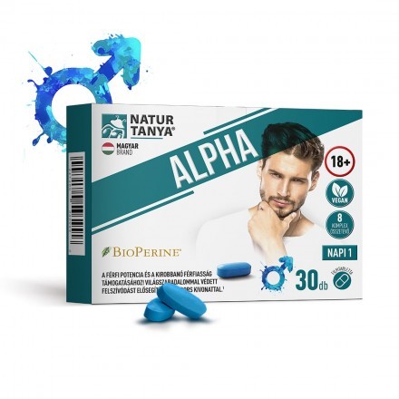  Natur Tanya Alpha - A férfi potencia és a kirobbanó férfiasság támogatásához! 8 komplex összetevővel, fermentált l-citrullinnal