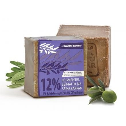 Natur Tanya® Lúgmentes Színszappan - 12% Babérfaolaj és 88% Olívaolaj, 2000 éves receptúra, 0,001 % lúg
