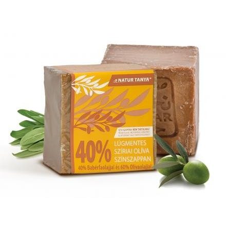 Natur Tanya® Lúgmentes Színszappan - 40%-os bio babérfaolaj tartalom, a teljes testre és hajmosáshoz is! 