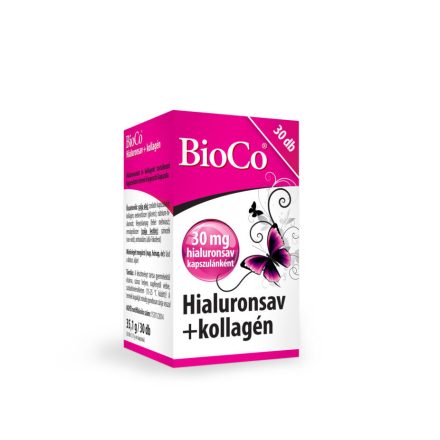 BioCo Hialuronsav +Kollagén 30 db