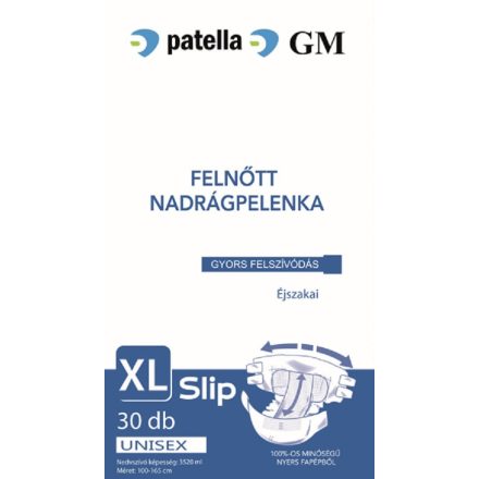 GM Nadrágpelenka éjszakai XL Slip (3520ml) - 30db