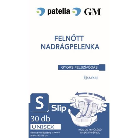 GM Nadrágpelenka éjszakai S Slip (2100ml) - 30db