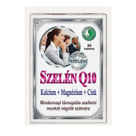 Dr. Chen SZELÉN Q10 KALCIUM + MAGNÉZIUM + CINK TABLETTA - 30DB