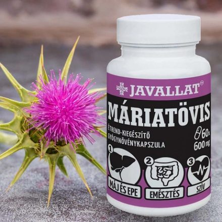 JAVALLAT® Máriatövis gyógynövény kapszula - 60 db