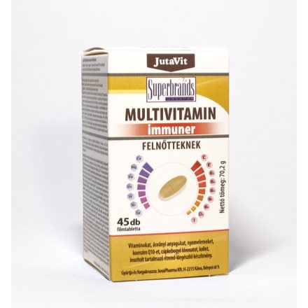 JutaVit Multivitamin felnőtteknek IMMUNKOMPLEX nyújtott kioldódással – 45db