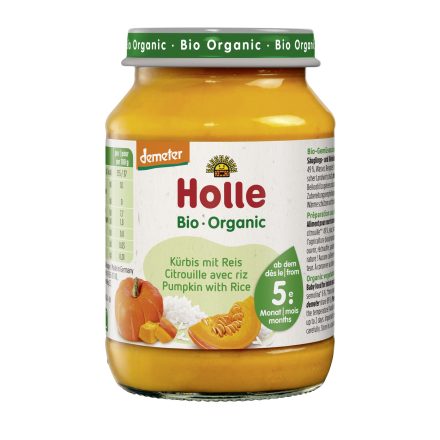 Holle bio bébiétel sütőtök-rizzsel 190 g