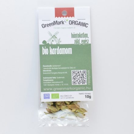 Greenmark bio kardamom hántolatlan zöld egész 10 g