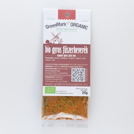 Greenmark bio gyros fűszerkeverék 20 g