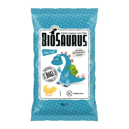 Biopont bio kukoricás snack tengeri sós biosaurus 50 g