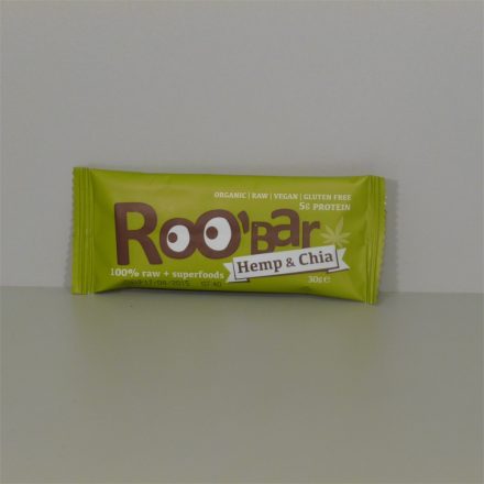 Roobar 100% raw bio gyümölcsszelet kender protein 30 g