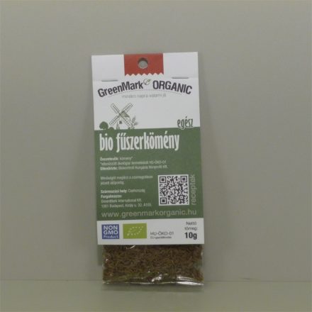 Greenmark bio fűszerkömény egész 10 g