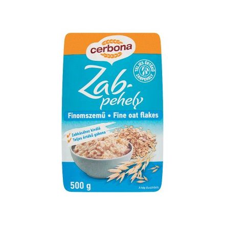 Cerbona zabpehely finomszemű 500 g