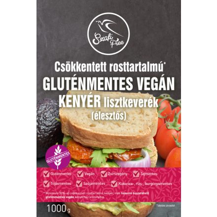 Szafi Free gluténmentes vegán kenyér csökk. rosttartalmú 1000 g