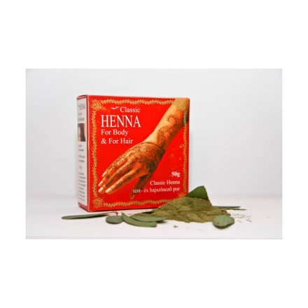 Classic Henna haj és testfesték por 50 g