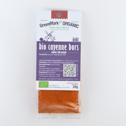 Greenmark bio cayenne bors őrölt 20 g