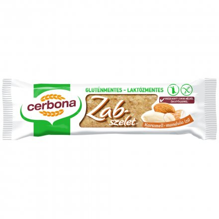 Cerbona gluténmentes karamell-mandula ízű zabszelet 40 g