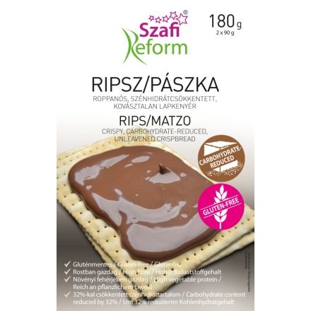 Szafi reform szénhidrátcsökkentett ripsz/pászka 180 g