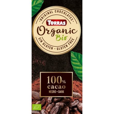 Torras bio 100% kakaótartalmú étcsokoládé 100 g