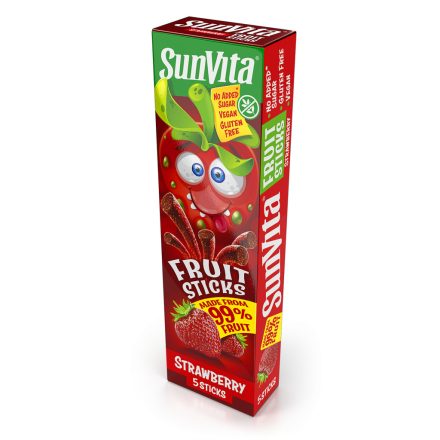 Sunvita fruit sticks eper 5 db 100 g