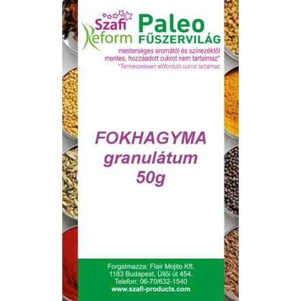 Szafi Reform fokhagyma granulátum 50 g