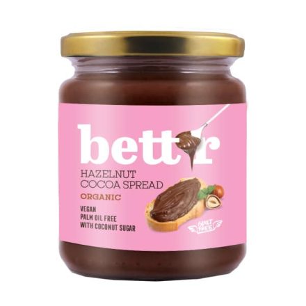 Bettr bio vegán kakaós törökmogyorókrém (nutella) 250 g