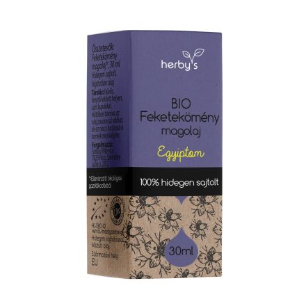 Herbys bio feketekömény olaj hidegen sajtolt 30 ml