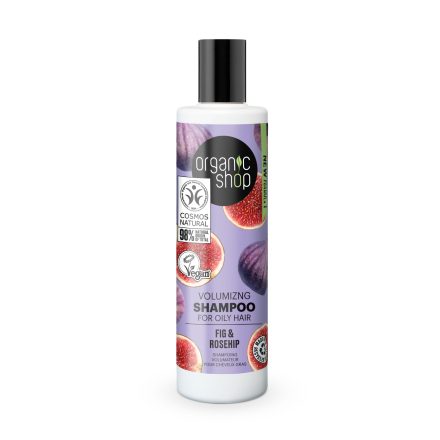 Organic Shop bio sampon volumennövelő fügével és csipkebogyóval 280 ml