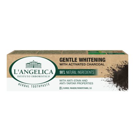 Langelica herbal fogkrém gentle whitening aktív szén 75 ml