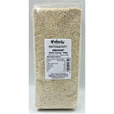 Paleolit pattogatott amarant mag 200 g