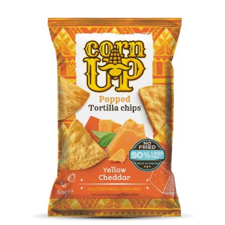 Corn Up tortilla chips cheddar ízű 60 g