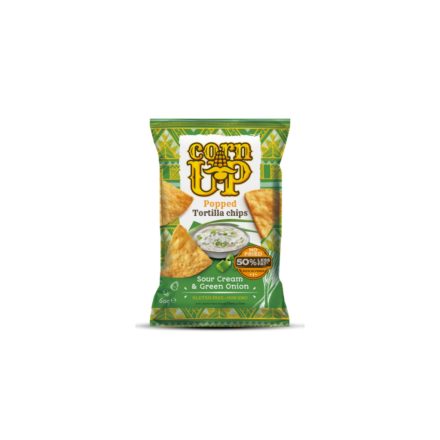 Corn Up tortilla chips hagymás tejfölös ízű 60 g