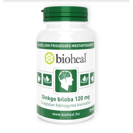 Bioheal ginkgo biloba 120 mg+fokhagyma kivonat 70 db