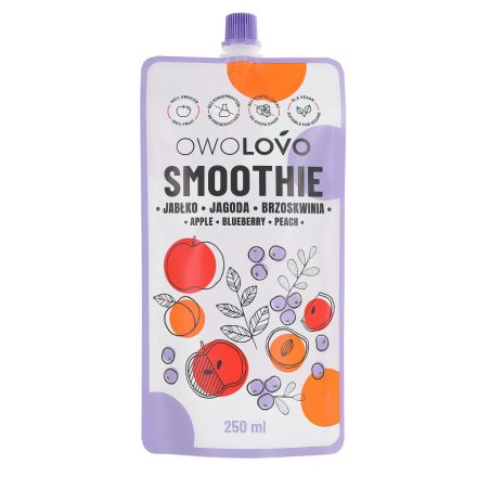 Owolovo smoothie alma-kékáfonya-őszibarack 250 ml