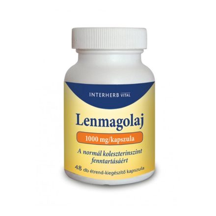 Interherb lenmagolaj 1000mg kapszula 48 db