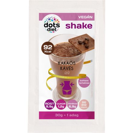 Dotsdiet shake por kakaós kávés ízű 30 g