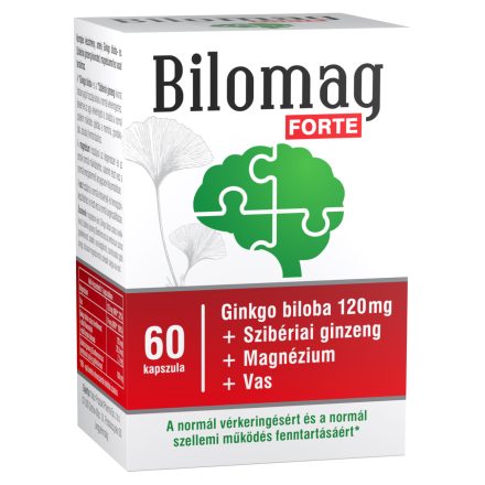 Bilomag forte 120mg gingko biloba kivonatot tartalmazó étrend-kiegészítő kapszula 60 db