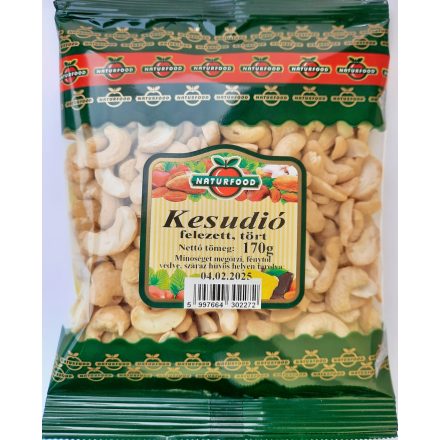 Naturfood kesudió felezett, tört 170 g