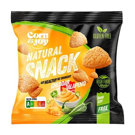 Corn Joy snack cheddar sajt-jalapeno gluténmentes 40 g