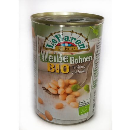 Le baron bio fehérbab 400 g