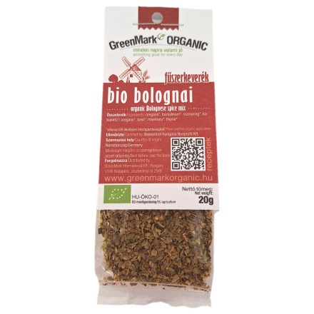 Greenmark bio bolognai fűszerkeverék 20 g